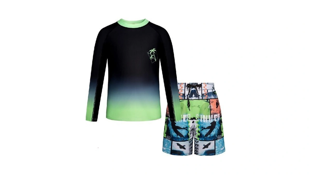 Grace Karin Boys Bathing Suit Size 10-12 Kids Two Piece