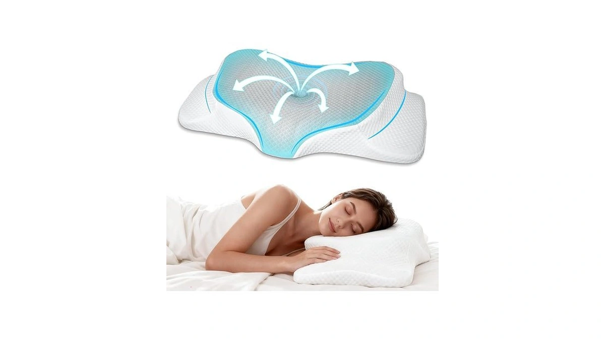Lekewn Aligncore Cervical Neck Pillow - Ergonomic Firm Memory Foam