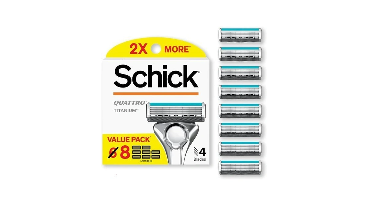 Schick Quattro Titanium Razor Refills, 8ct | Schick Razor Blades