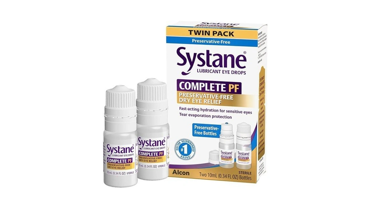 Systane Complete Preservative Free Dry Eye Drops, 0.34 Fl Oz,