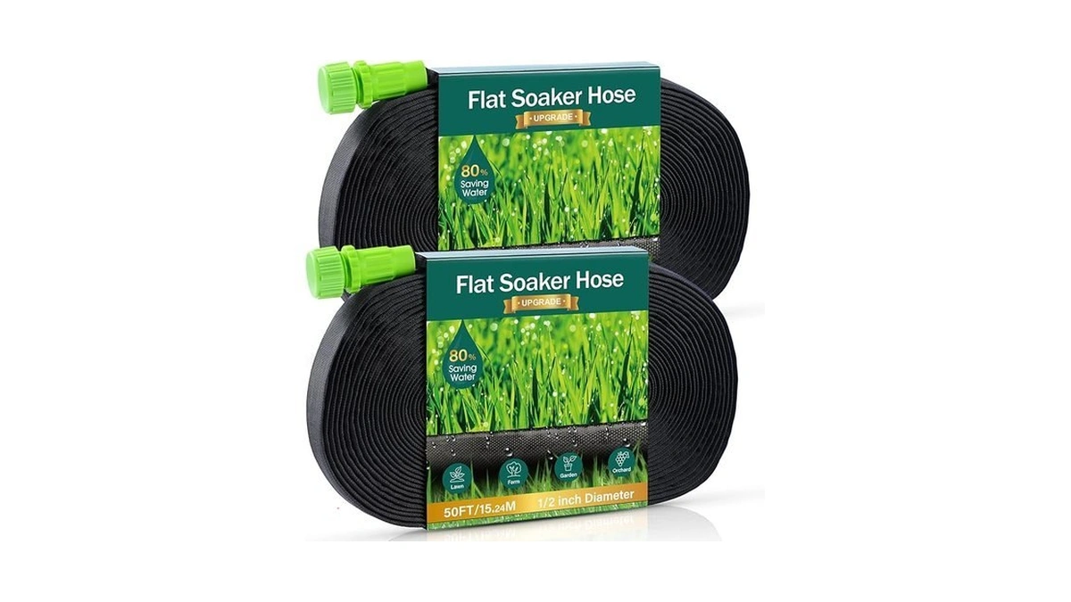Soaker Hose - Flat Soaker Hose 100 Ft For Garden