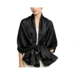 Diaryyomi Long Black Silk Shawl And Wrap,large Soft Scarf Summer