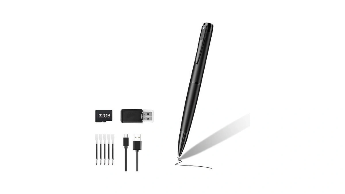 Finsui 1080p Mini Camera Pen 32gb Security Cam Nanny Camera