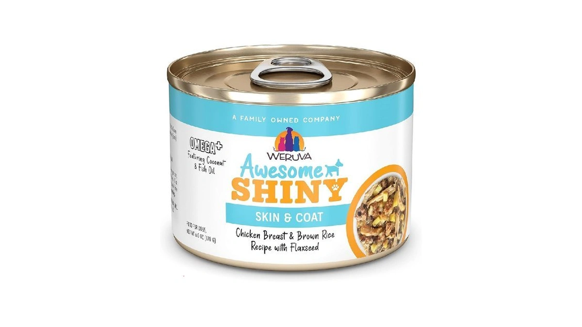 Weruva Awesome Shiny Wet Dog Food, Chicken & Brown Rice,