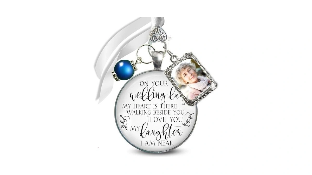 Gutsy Goodness Bridal Bouquet Photo Charm For Daughter - On