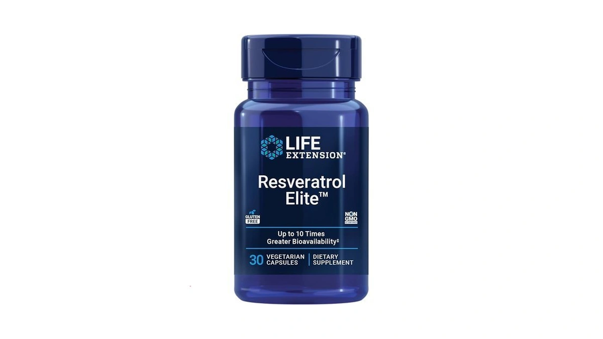 Life Extension Resveratrol Elite, Trans-resveratrol, Healthy Aging, Cardiovascular Health, Brain
