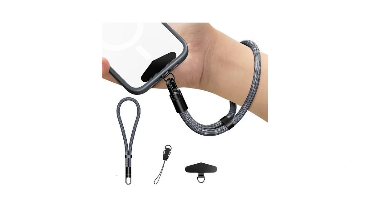 Kaptron Adjustable Phone Wrist Strap - Universal Cell Phone Lanyard
