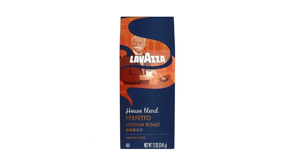 Lavazza House Blend Perfetto Ground Coffee 12oz Bag, Medium Roast,