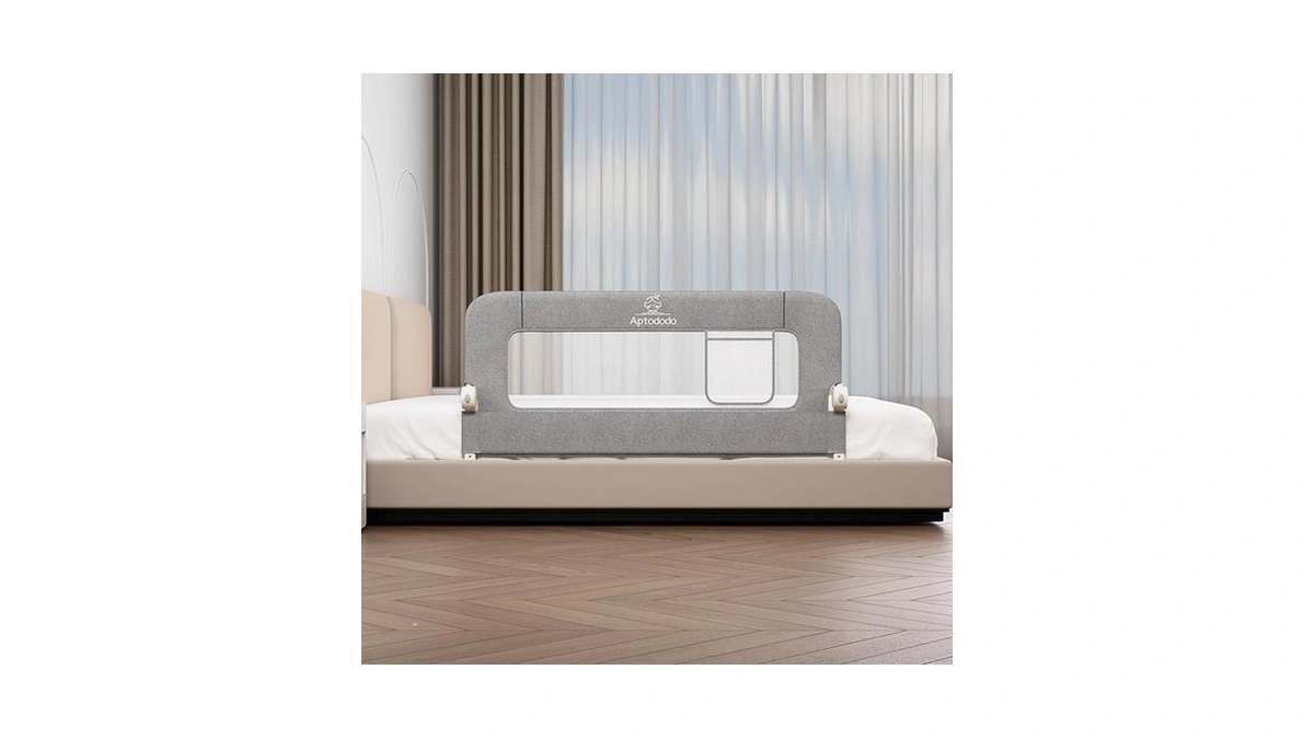 Aptododo 47" Upgraded Bed Rails For Toddlers With U-shape Base,