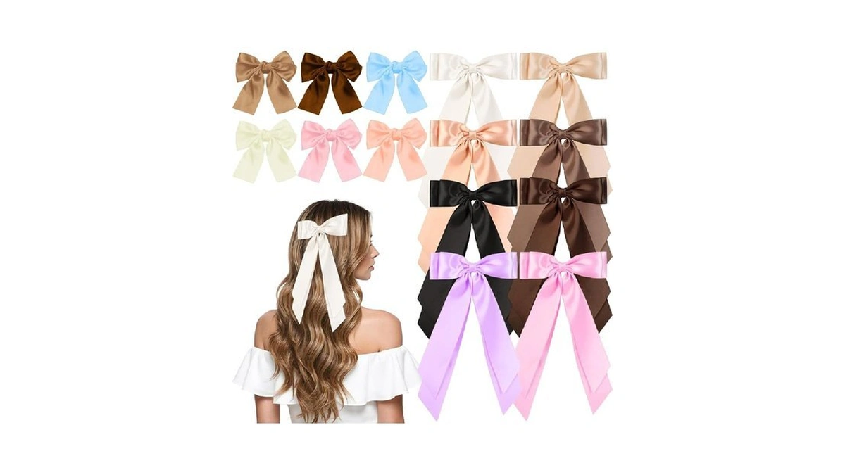 14 Pcs Hair Bows For Women, Bow Hair Clips With