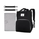 Cottonbebe Diaper Bag With Changing Pad, Large Baby Bags Backpack