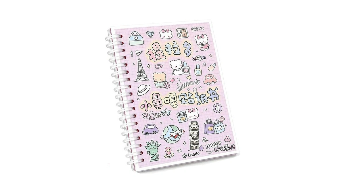 Aesthetic Japanese Sticker Book For Adults – 16 Sheets, 1000+