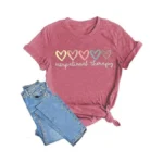 Occupational Therapy Shirts: Women Ot T Shirt Heart Graphic Occupational
