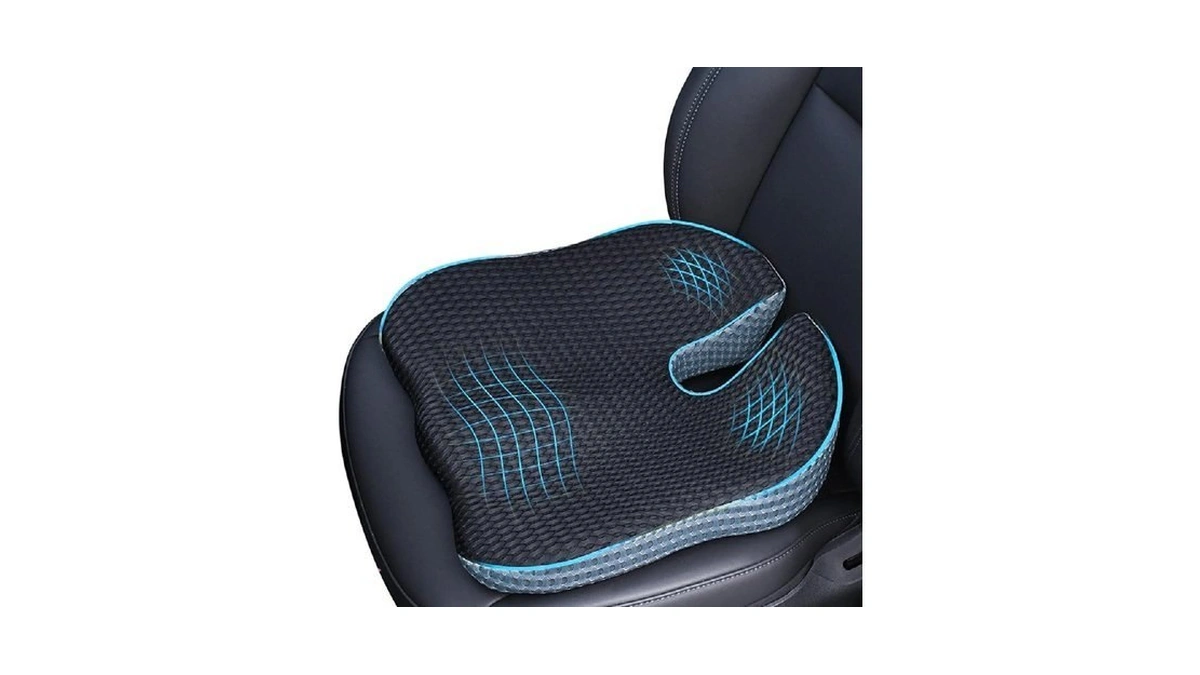 Car Wedge Seat Cushion Memory Foam Coccyx Orthopedic Seat Pillow