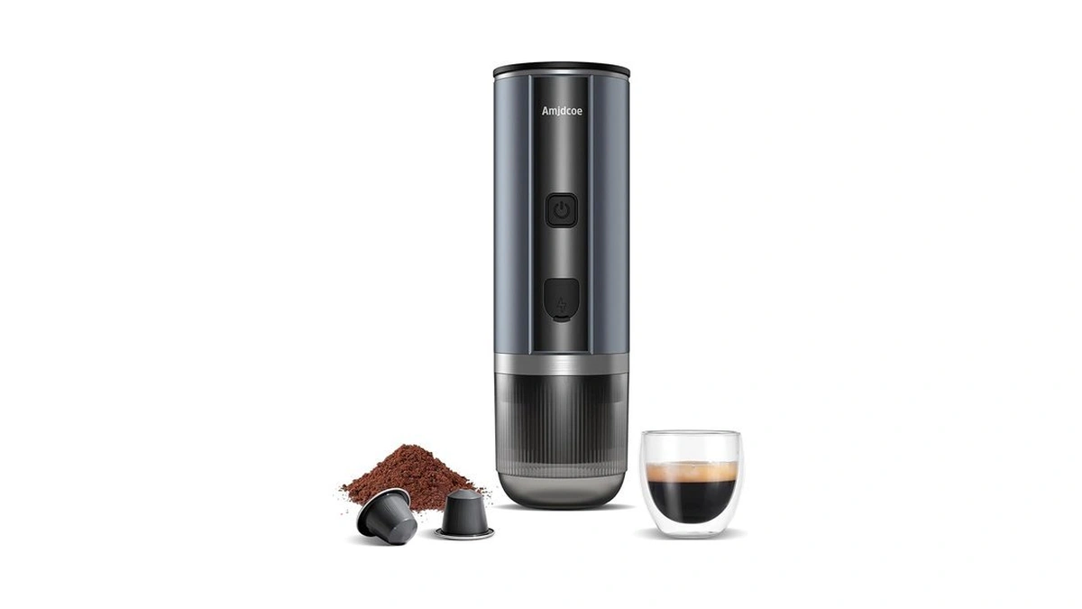 Amjdcoe Portable Espresso Maker, 20 Bar Electric Espresso Machine For
