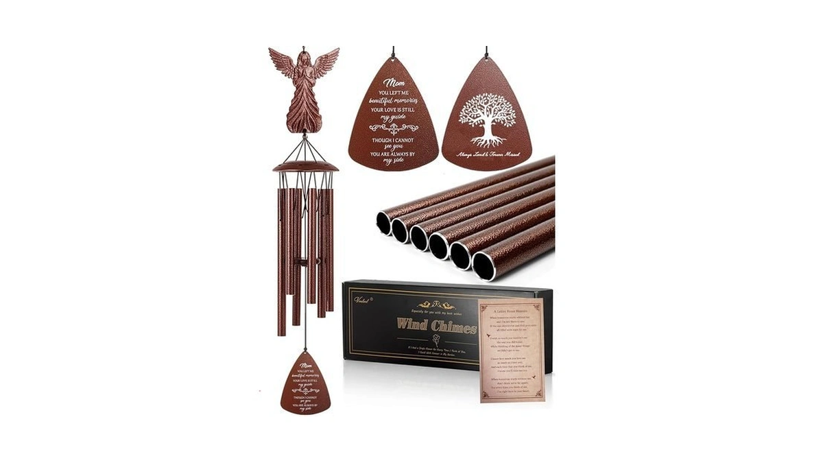 Venbeel Mom Memorial Wind Chimes, Sympathy Gifts For Loss Of