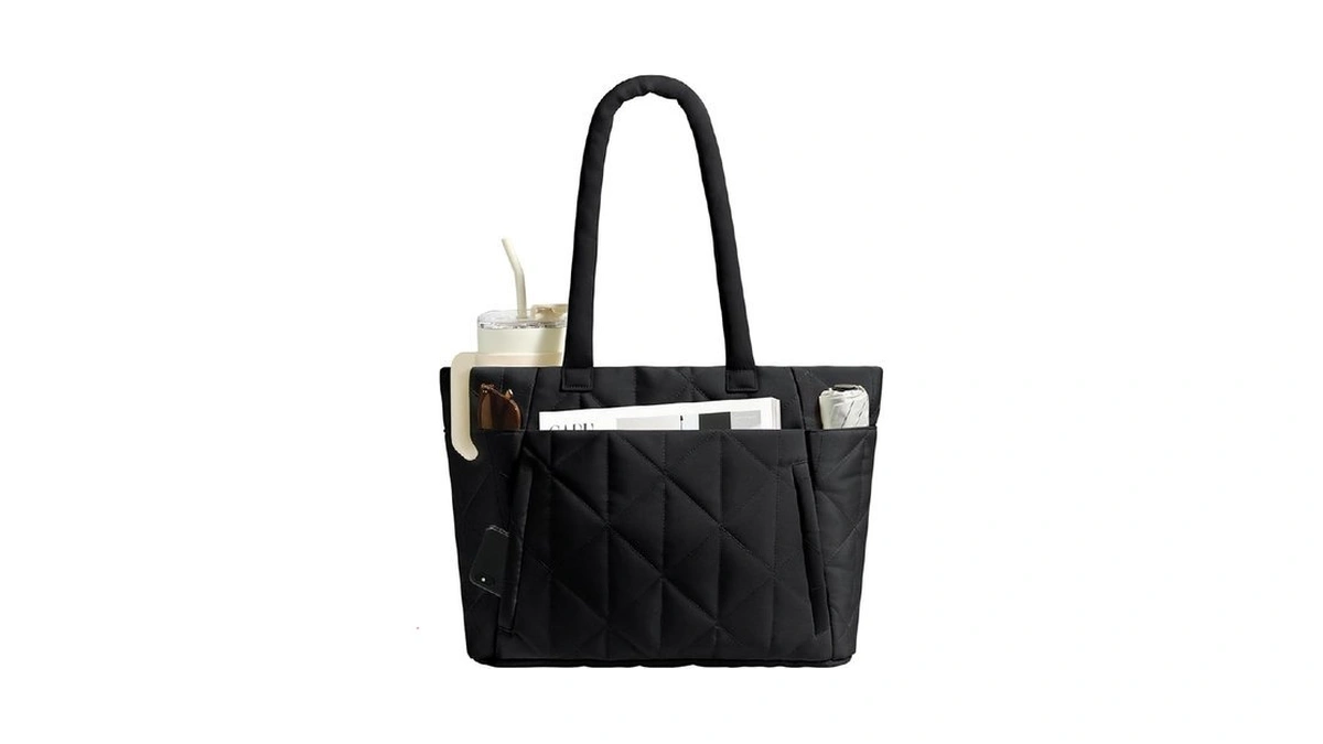 Chunli Laptop Tote Bag For Women 15.6 Inch, Quilted Work