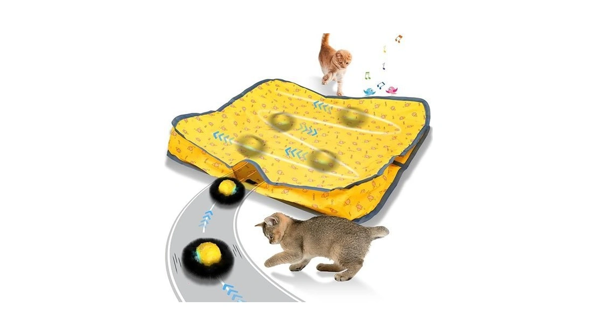 Muhhiba Interactive Cat Toys For Indoor Cats, Electric Cat Ball