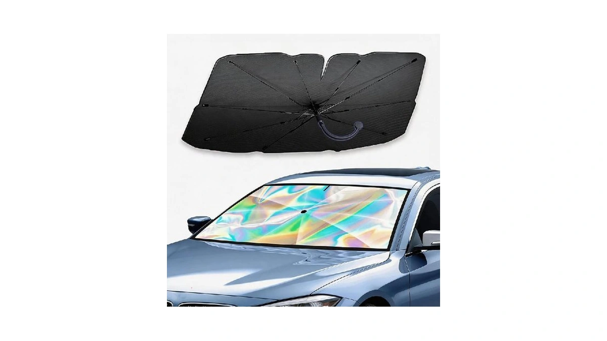 Car Windshield Sun Shade Umbrella - Foldable Car Windshield Sun