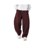 Mens Baggy Sweatpants Wide Leg Casual Elastic Waist Drawstring Athletic