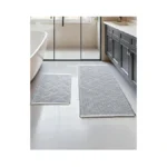 Furicher Waffle Bath Mat Set, Non Slip Bathroom Rugs Sets