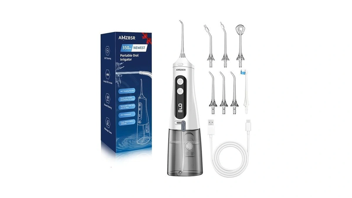 Cordless Rechargeable Water Dental Flosser Pick For Teeth, Gums And