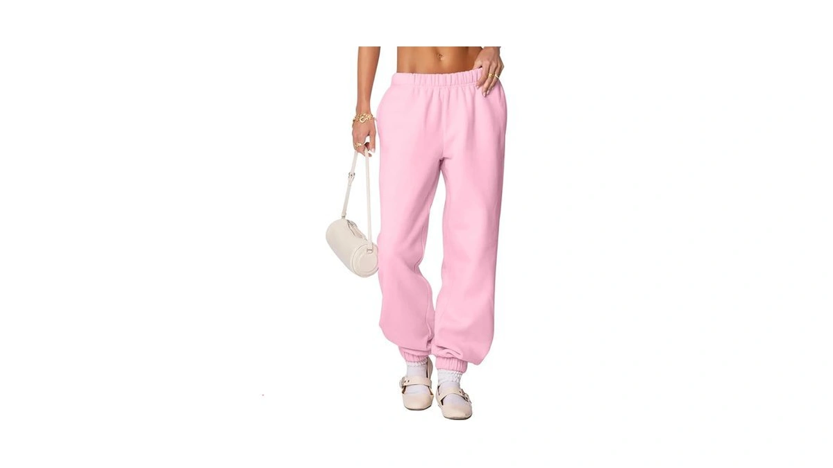 Facdiby Women's Fleece Lined Sweatpants High Waist Drawstring Sweat Pants