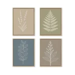Dajonart Vintage Framed Boho Neutral Botanical Wall Art Set Of