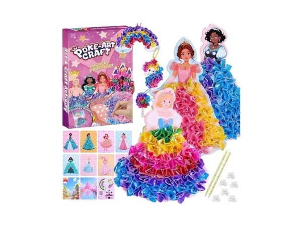 8 Pcs Poke In Crafts Art Kits For Girls, Arts