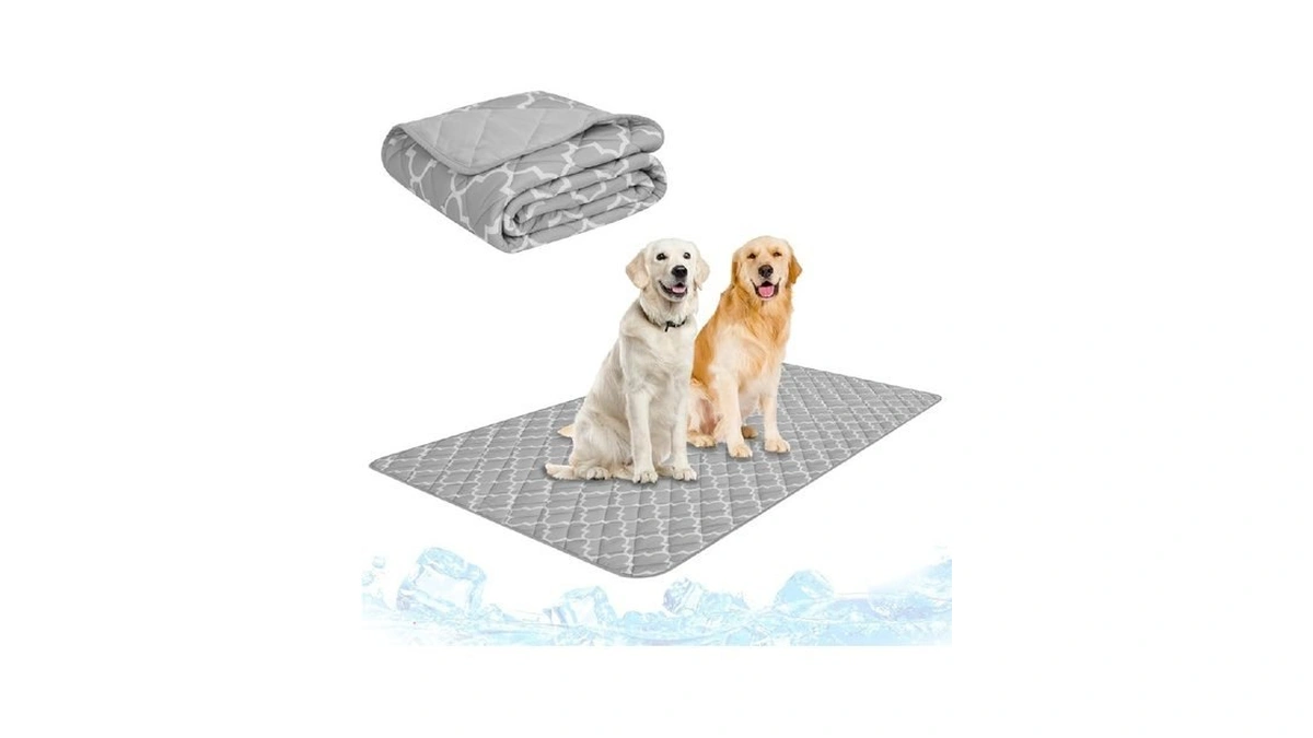 Pupteck Dog Cooling Mat Pad For Medium Large Dogs, Cooling