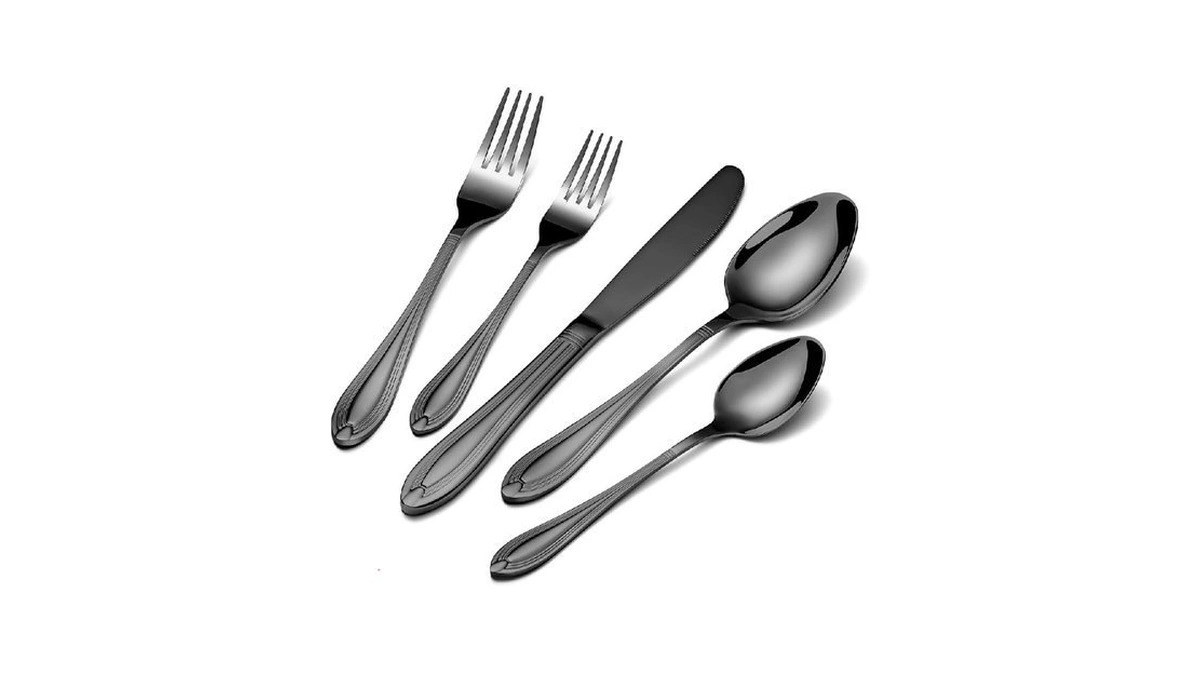 Tivoli Silverware Set For 8, 40 Piece Heavy Duty Stainless