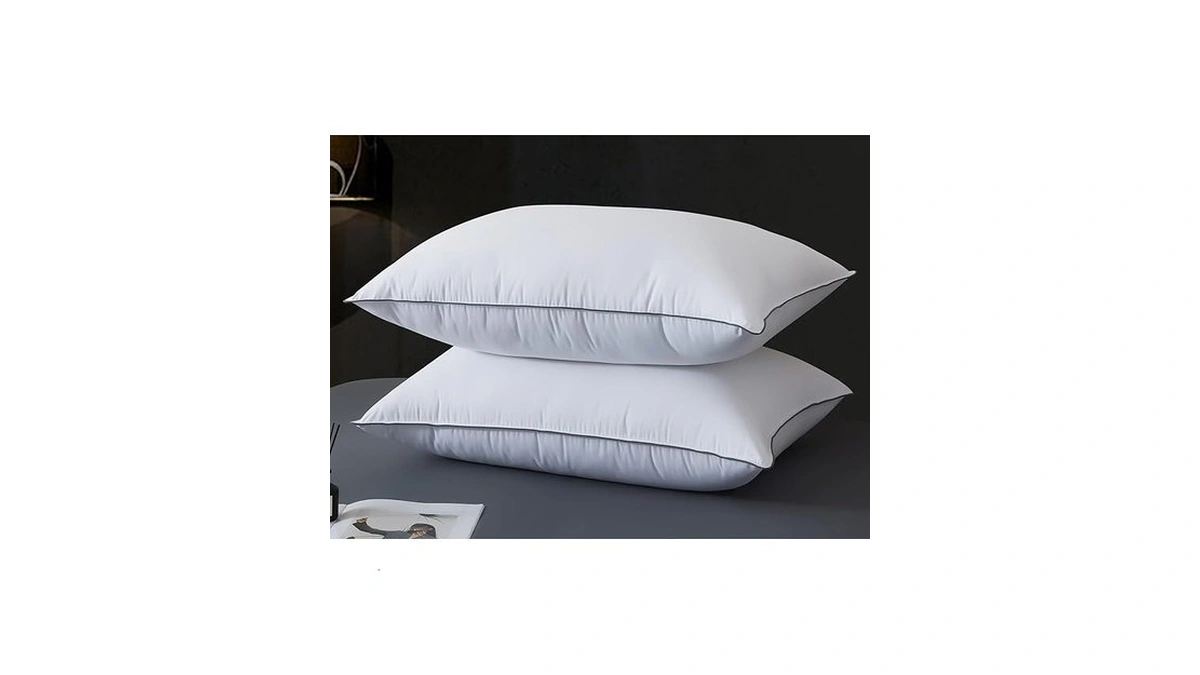 Whatsbedding Goose Down Pillows Standard Size Set Of 2, Luxury