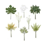 Tinge Time Artificial Greenery Stems Box Set, 46pcs With 8