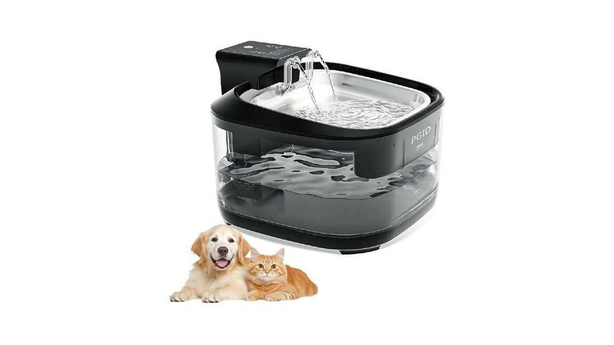 Cordless Cat Water Fountain, 5000mah Battery Operated Pet Water Fountain,