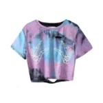 Avanova Women's Tie Dye Skull Skeleton Graphic Tee Short Sleeve