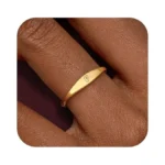 Honsny Gold Initial Rings For Women Non Tarnish Dainty Letter