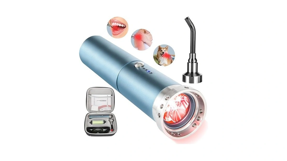8-led Handheld Red Light Therapy Wand, 5200mah Near Infrared Torch