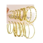 42 Pairs Gold Hoop Earrings Set For Women, Hypoallergenic Multipack