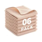 Likguest Cotton Dish Towels 6 Pack,12x12 Inch – Super Absorbent,