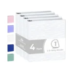Poprun 3 D Ring Binder 1 Inch, Pvc-free, Holds 225