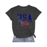 4th Of July Shirt For Women American Flag Shirts Memorial