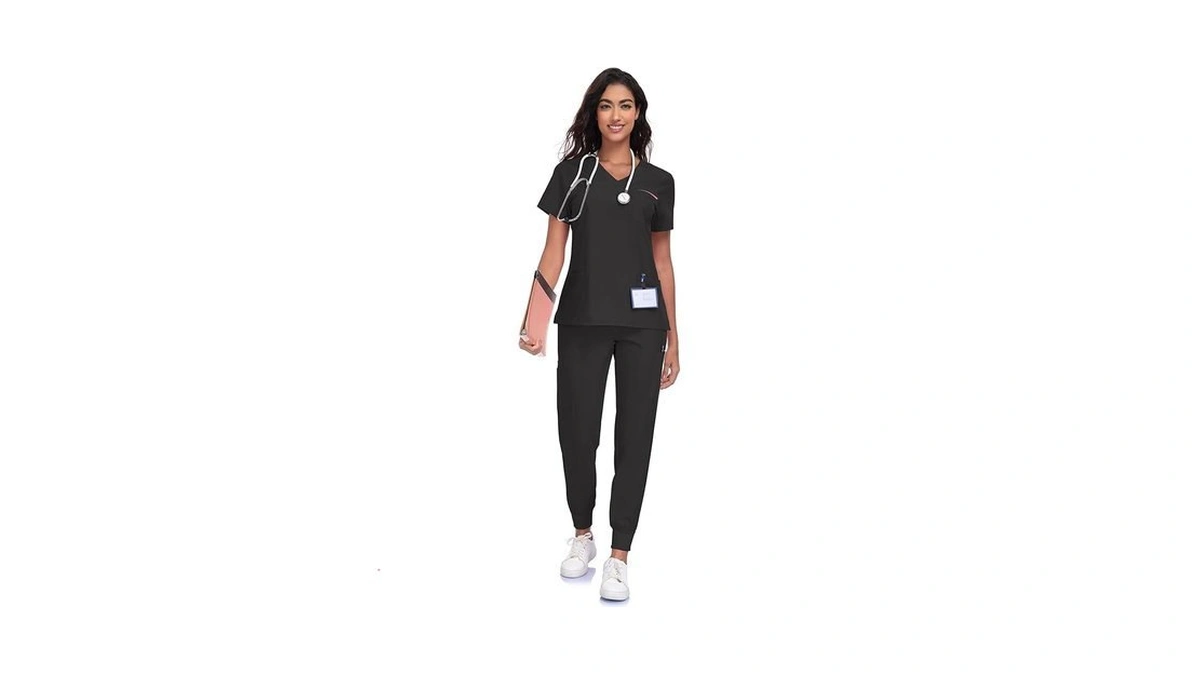 Jgvic Scrubs For Women Set-v-neck Chic And Comfortable Uniform ，breathable
