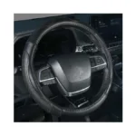 Kafeek 15 Inch Genuine Top-grain Leather Steering Wheel Cover, Anti-slip