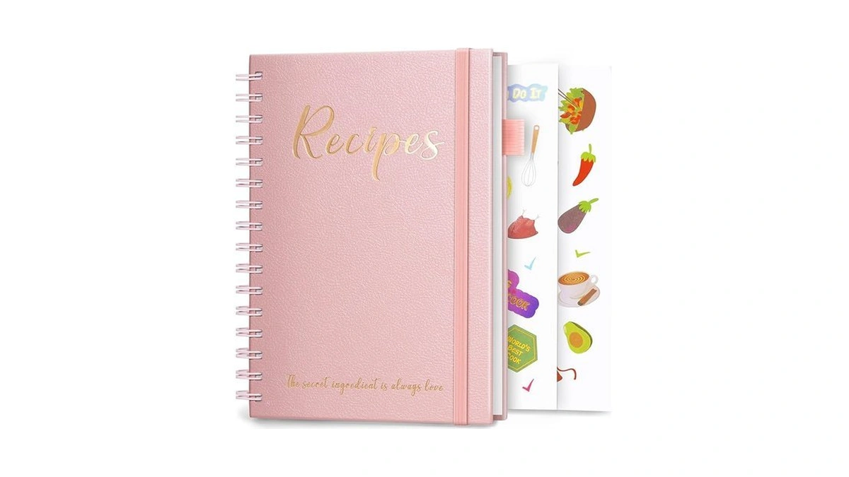 Jubtic Recipe Book To Write In Your Own Recipes,sprial Hardcover