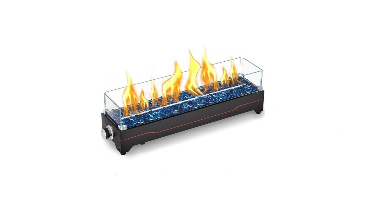Grisun Tabletop Fire Pit,28 Inch Propane Fire Pit Table,45000 Btu