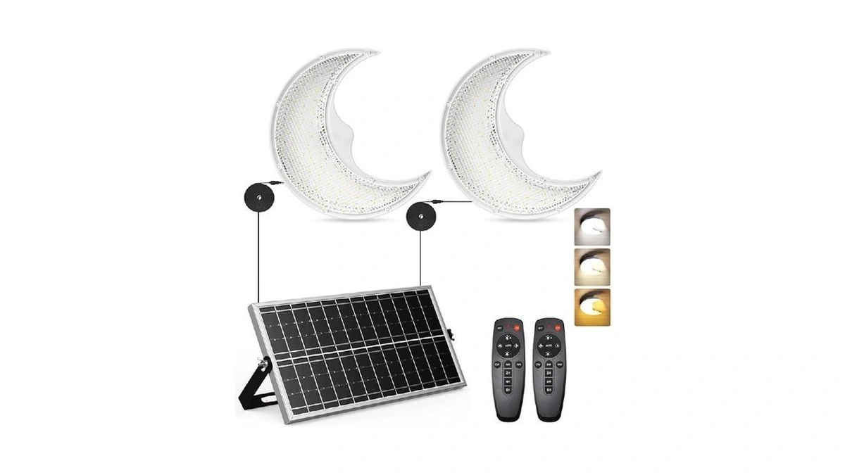 Sunbonar Solar Shed Light & Moon Lamp, Day & Night