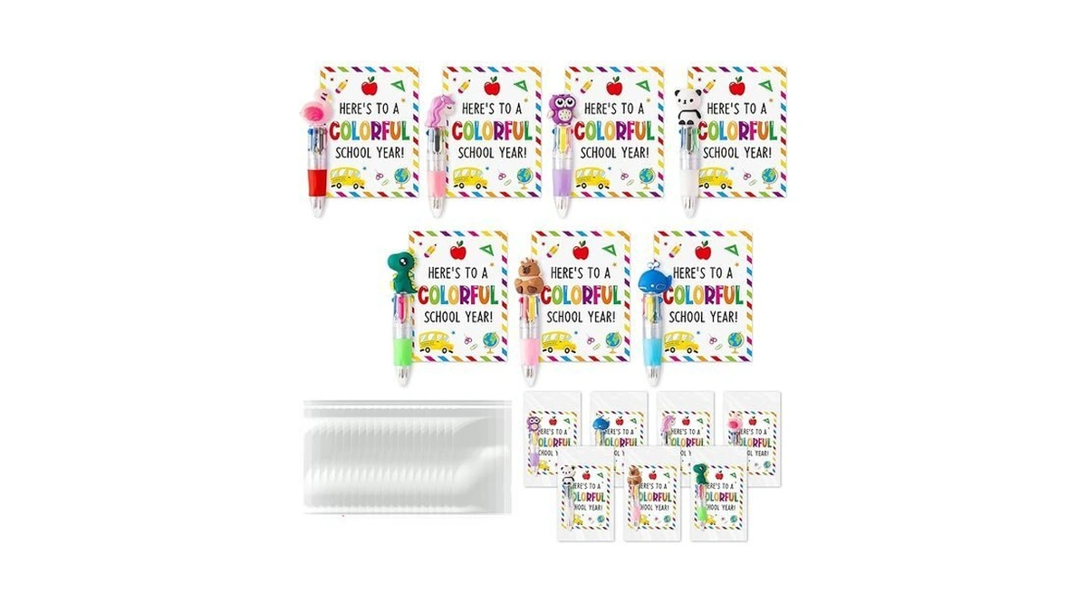 Angolio Back To School 84pcs Cute Multicolor Pens Gifts Cute