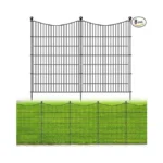 8 Panels No Dig Dog Fence Outdoor For Yard, 48
