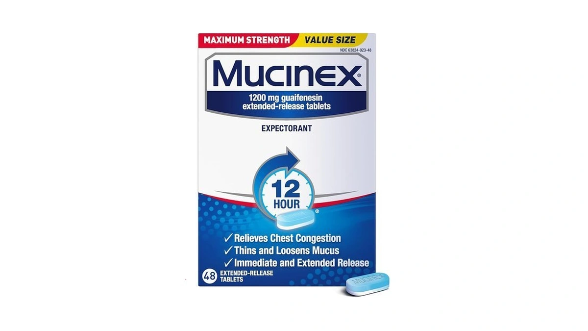 Mucinex 12 Hour Maximum Strength 1200 Mg Guaifenesin Extended-release Tablets