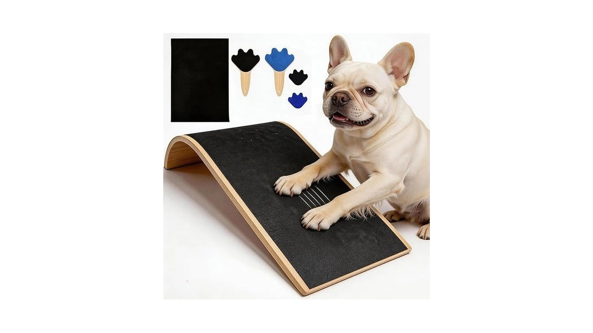 Asewotos Dog Scratch Board With Mini Dog Nail File Board,